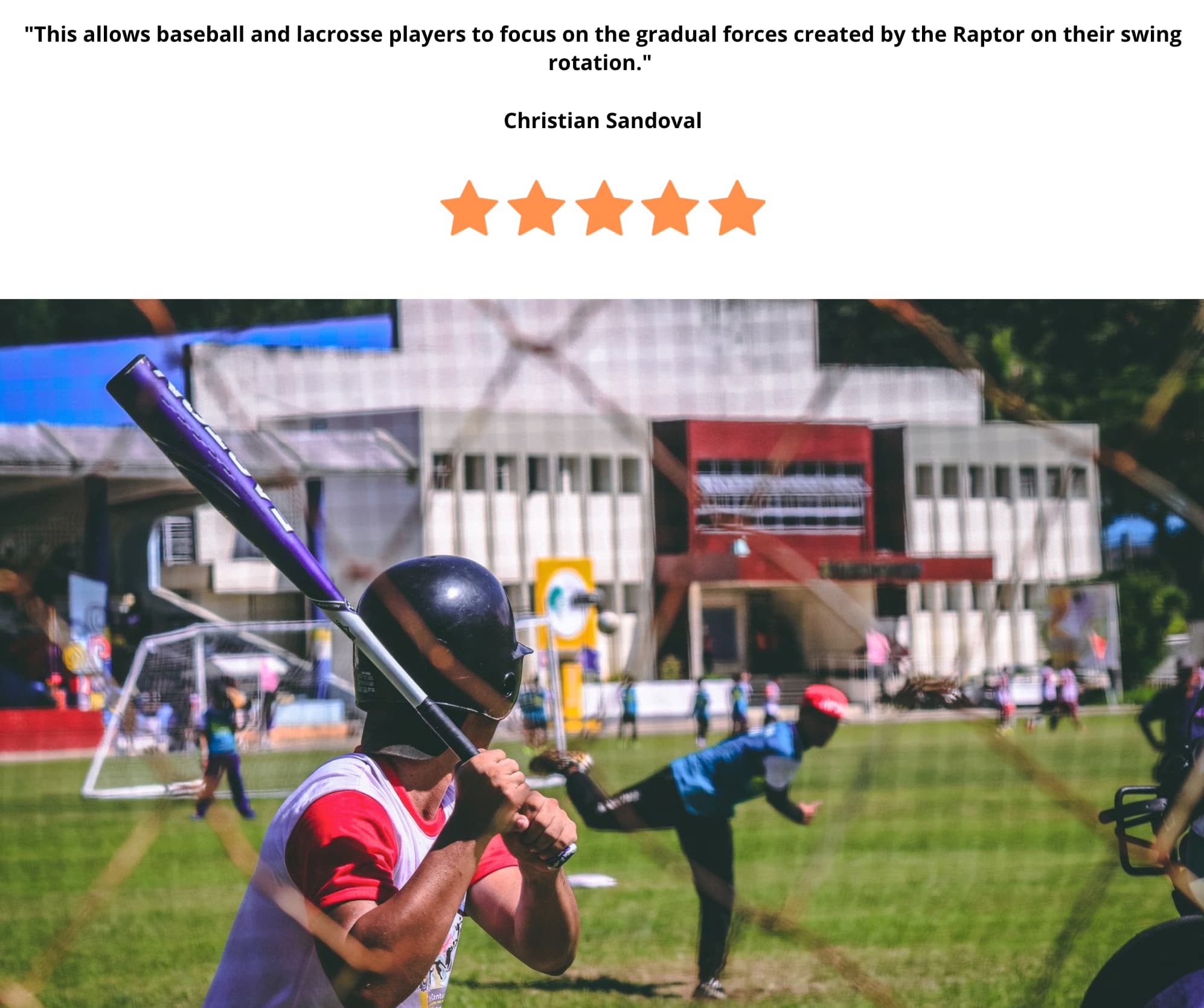 Testimonial - baseball batting training with young athletes -214kb