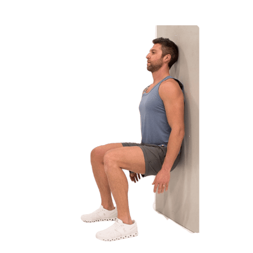 Isometric Exercise Wall Sit-white bkgrnd 500x500