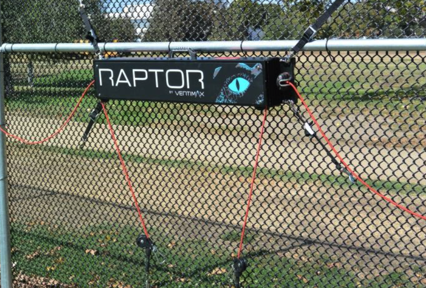 vertimax raptor speed training on a fence