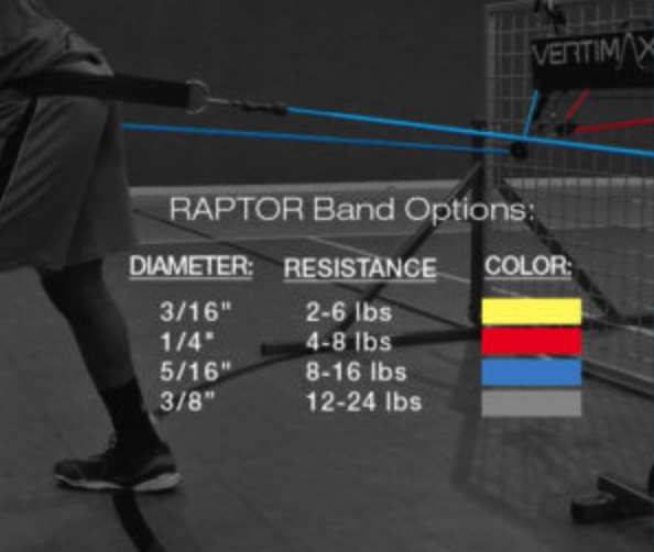 Raptor Resistance Band Size Options