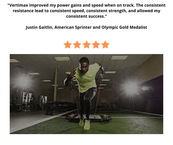 Justin Gatlin on VertiMax V8 testimonial