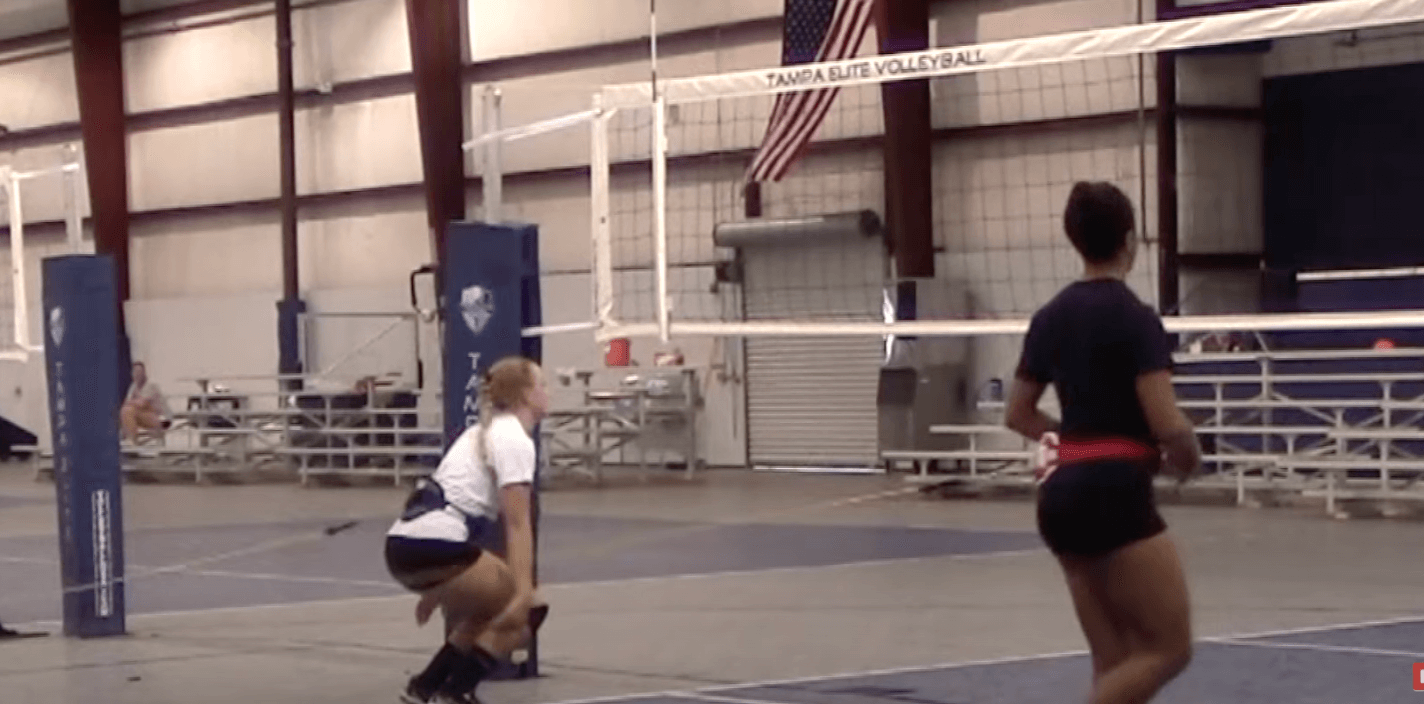 volleyball spiking drill on vertimax