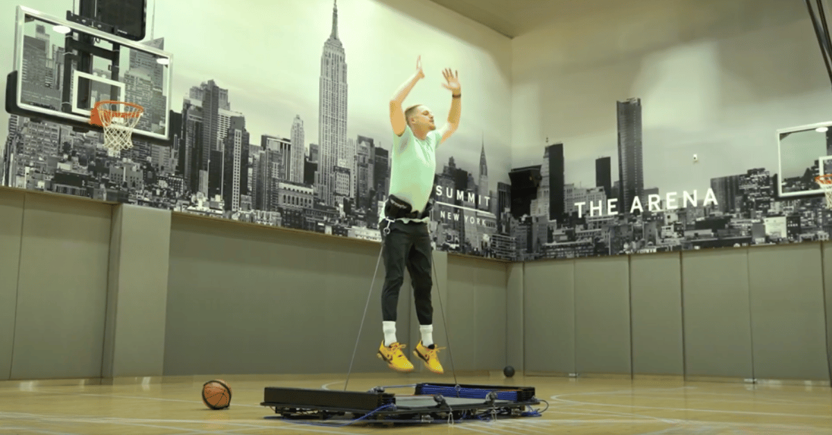 mike atkinson-basketball jump on vertimax v8 platform